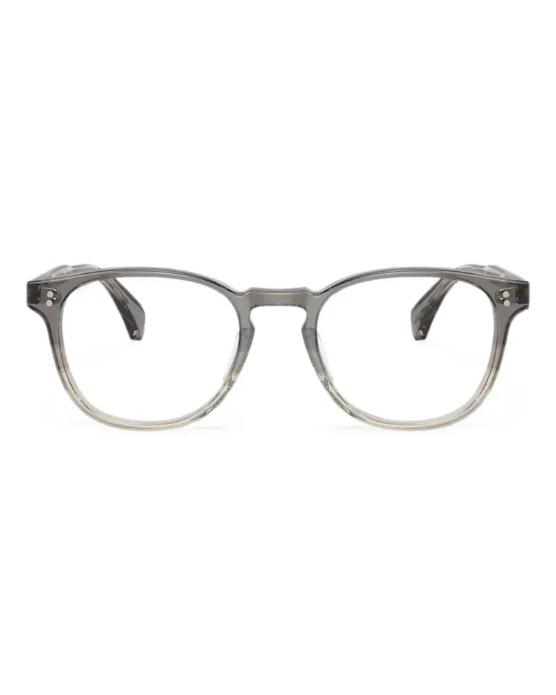 Oliver Peoples Brille mit rundem Gestell - Grau Grau
