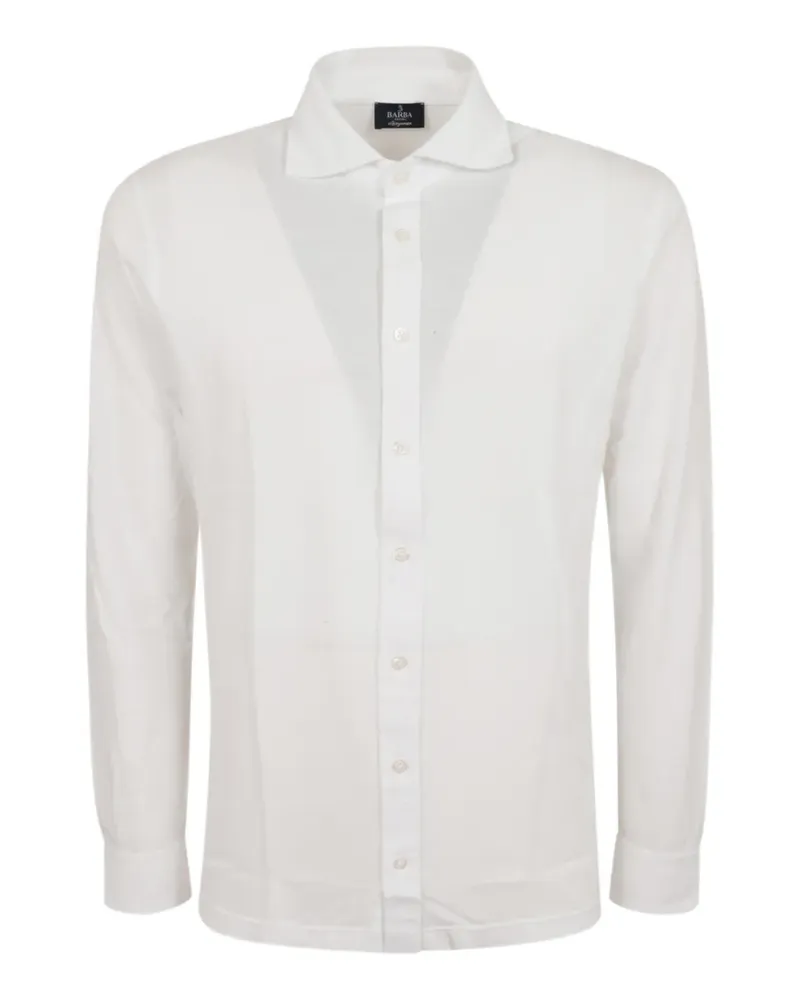 BARBA long-sleeve shirt - Weiß Weiß