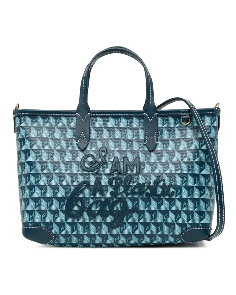Anya Hindmarch XS I Am A Plastic Tote Bag - Blau Blau