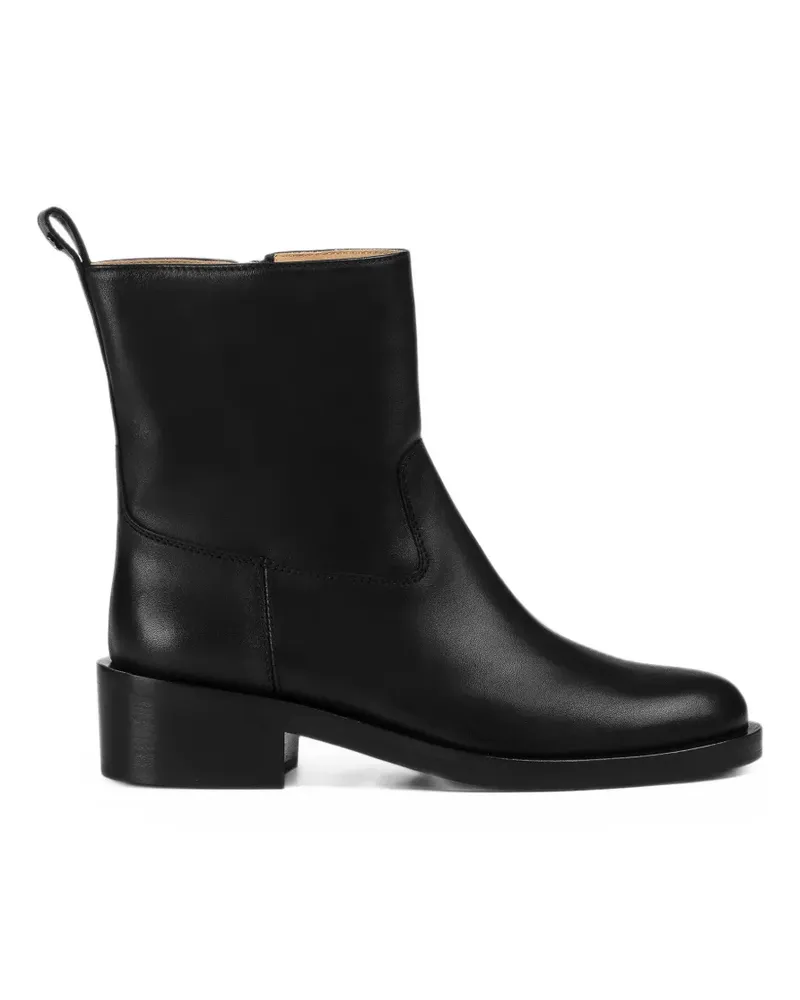 Doucal´s leather ankle boots - Schwarz Schwarz
