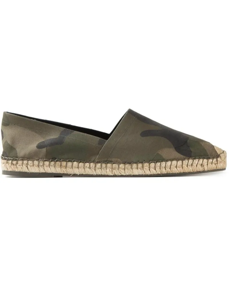 Valentino Garavani Espadrilles mit Camouflage-Print - Grün Grün