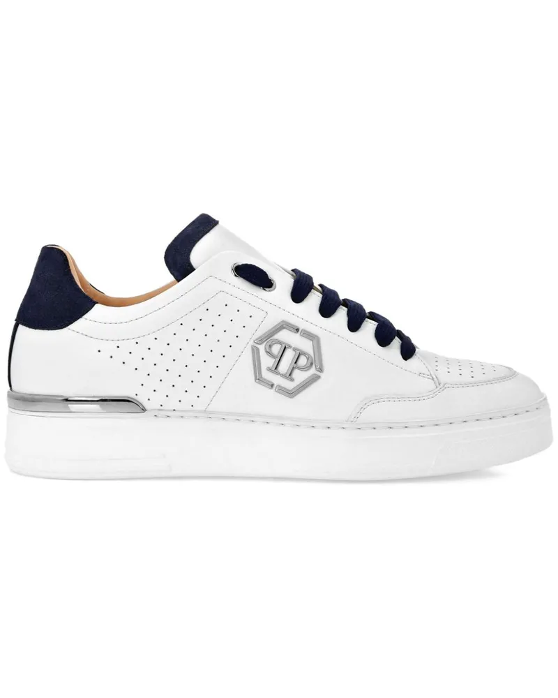 Philipp Plein Sneakers mit Logo-Applikation - Weiß Weiß