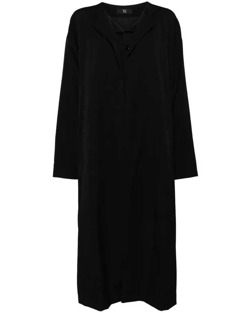 Yohji Yamamoto Mantel im Layering-Look Schwarz