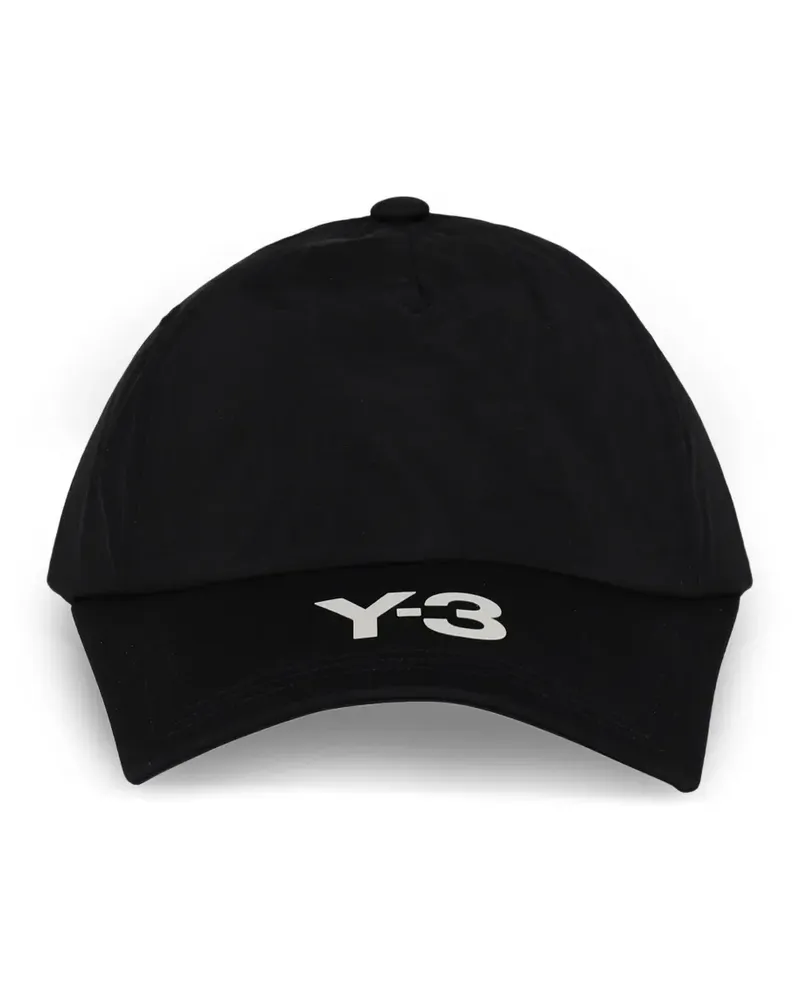 Y-3 Ripstop-Baseballkappe mit Logo-Print - Schwarz Schwarz