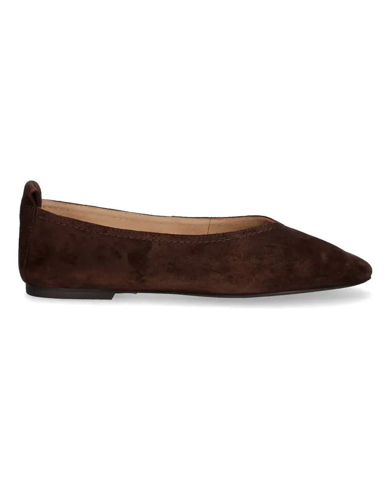 Gant suede almond-toe ballet flats - Braun Braun