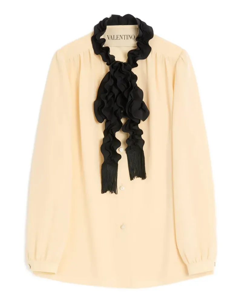 Valentino Garavani Hemd aus Crêpe de Chine - Nude Nude