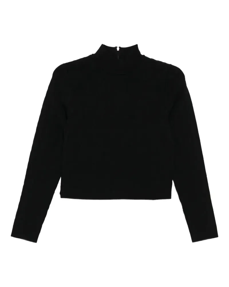 Michael Kors Jacquard-Top mit Logo - Schwarz Schwarz