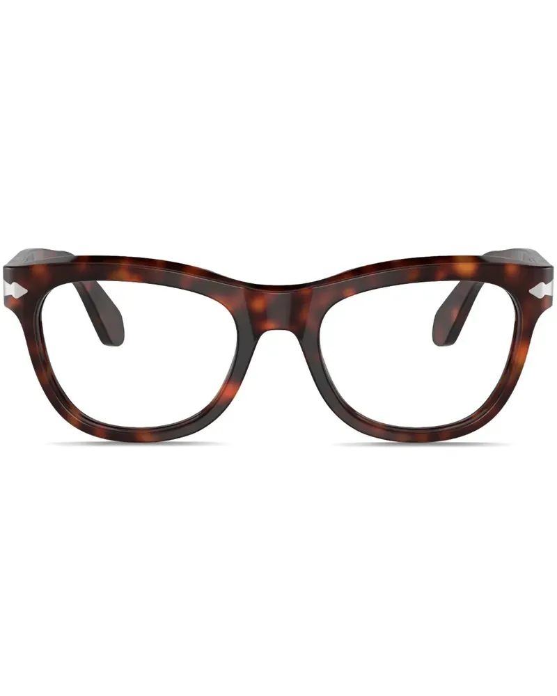 Persol Brille mit eckigem Gestell - Braun Braun