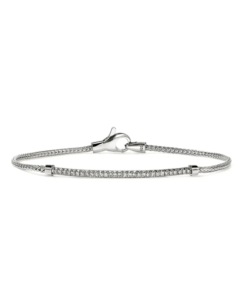 John Hardy Essential Armband mit Diamanten - Silber Silber