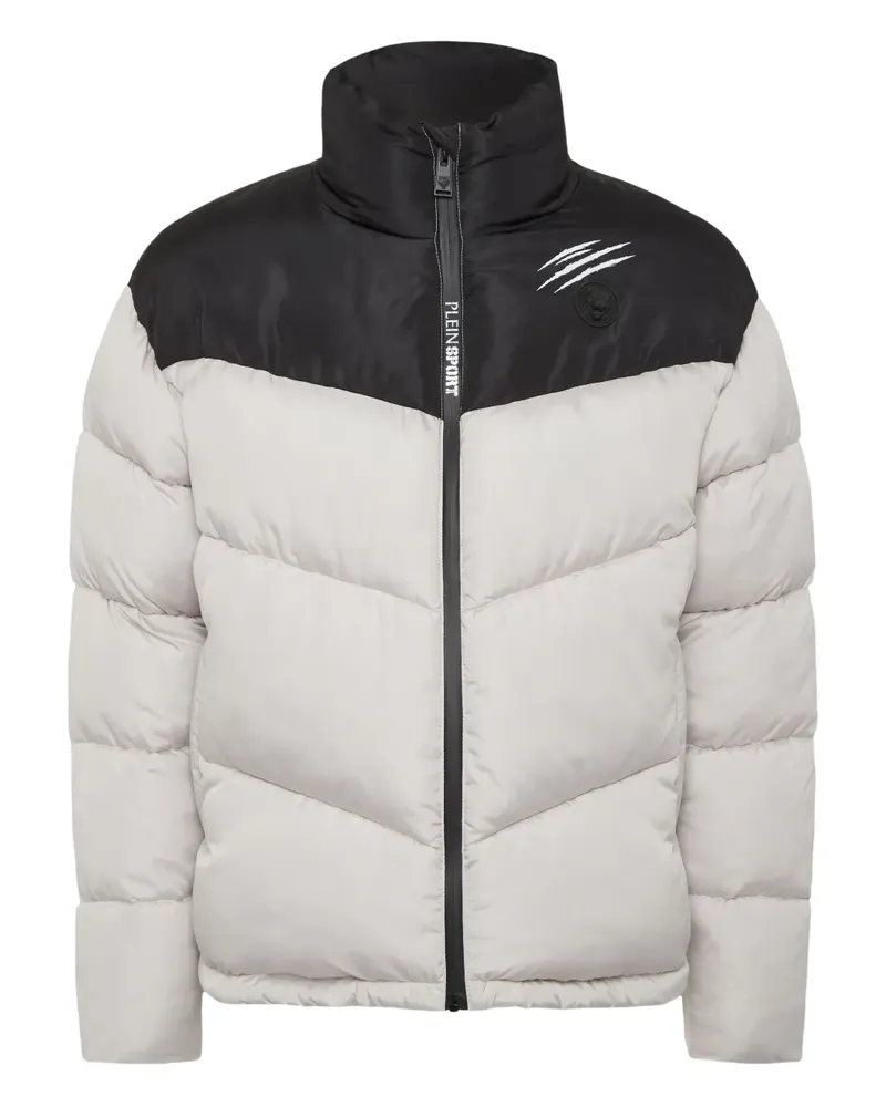 Philipp Plein Gefütterte Jacke in Colour-Block-Optik - Nude Nude