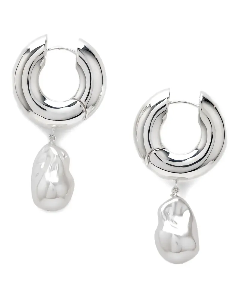 ÉLIOU Perla Creolen - Silber Silber