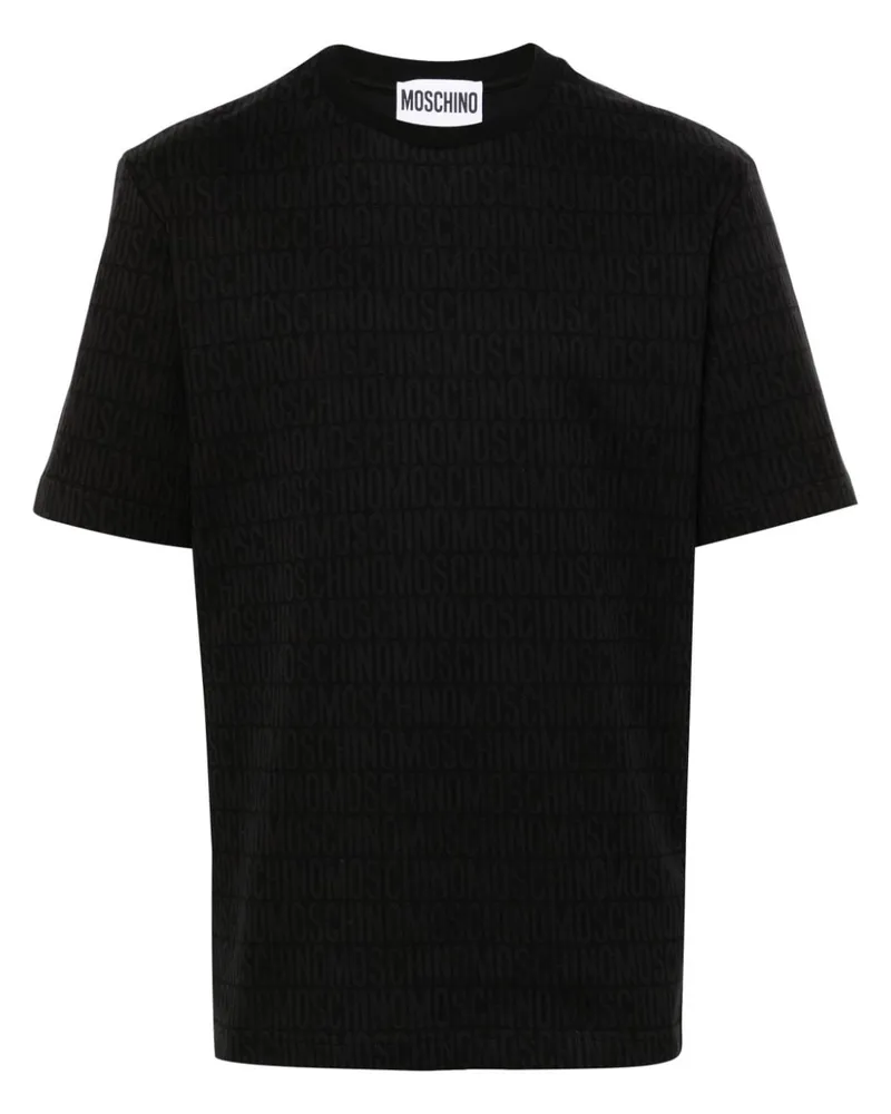 Moschino T-Shirt mit Logo-Print - Schwarz Schwarz