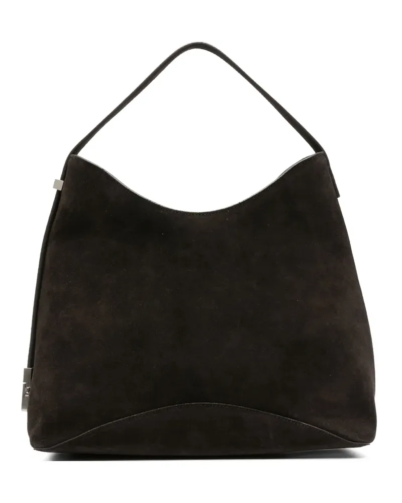 OSOI Wildleder-Tote Bag mit Schnallendetail - Braun Braun