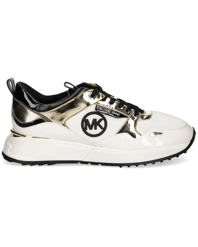 Michael Kors Sneakers mit Metallic-Einsätzen - Weiß Weiß