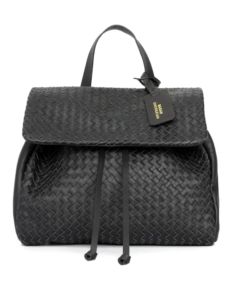 Sarah Chofakian Gewebter Expresso Rucksack - Schwarz Schwarz