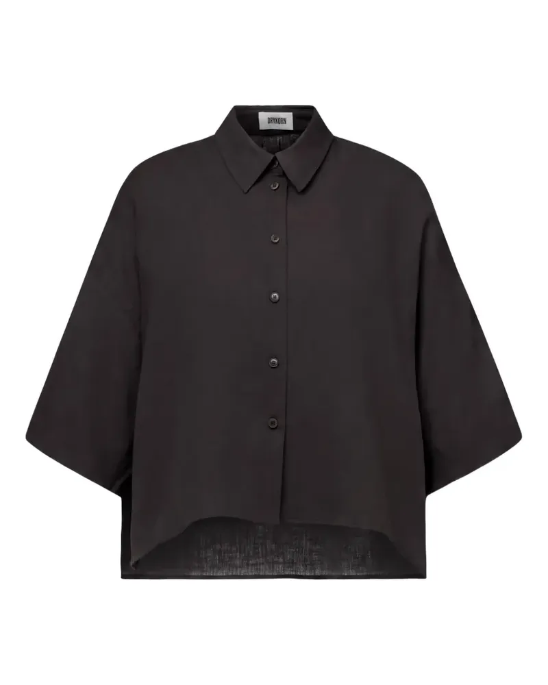 Drykorn Yarika Cropped-Hemd - Braun Braun