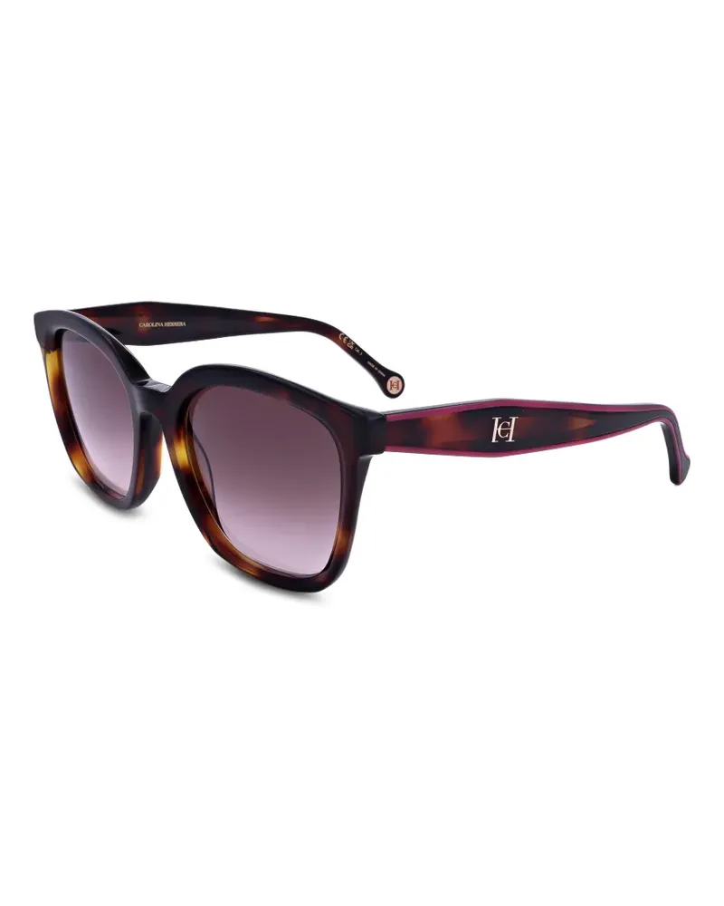 Carolina Herrera New York Sonnenbrille in Schildpattoptik - Braun Braun
