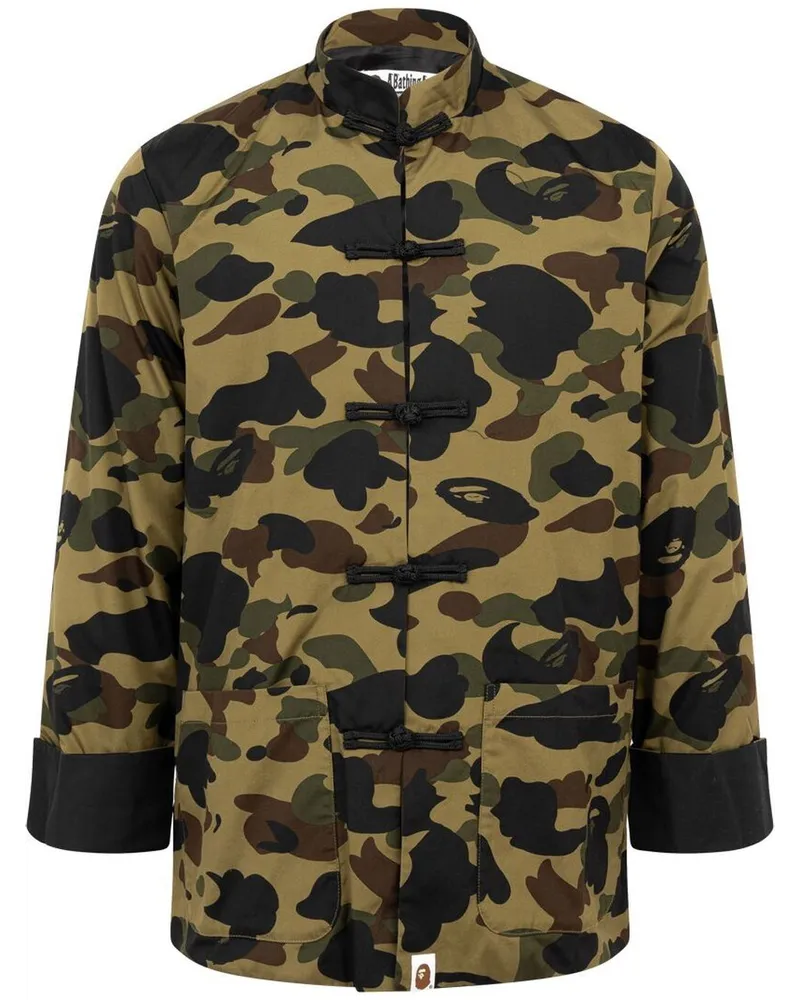 BAPE Jacke mit Camouflage-Print Grün