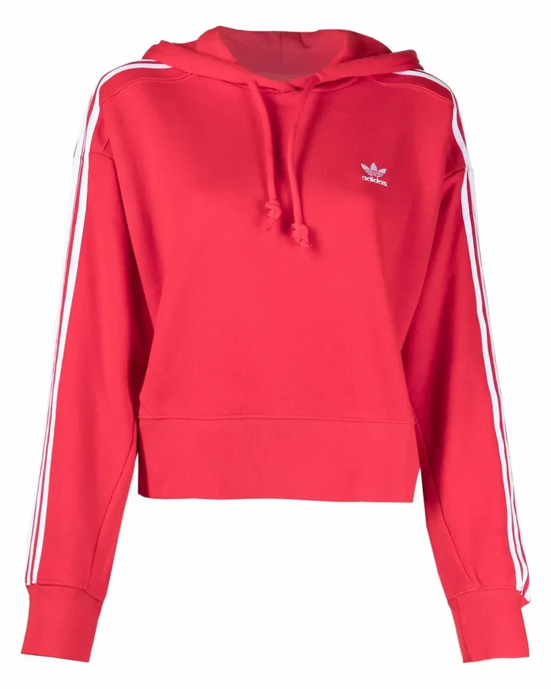 adidas Adicolor Cropped-Hoodie - Rot Rot