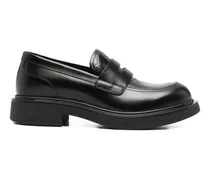 Penny-Loafer mit Monogrammmuster - Schwarz