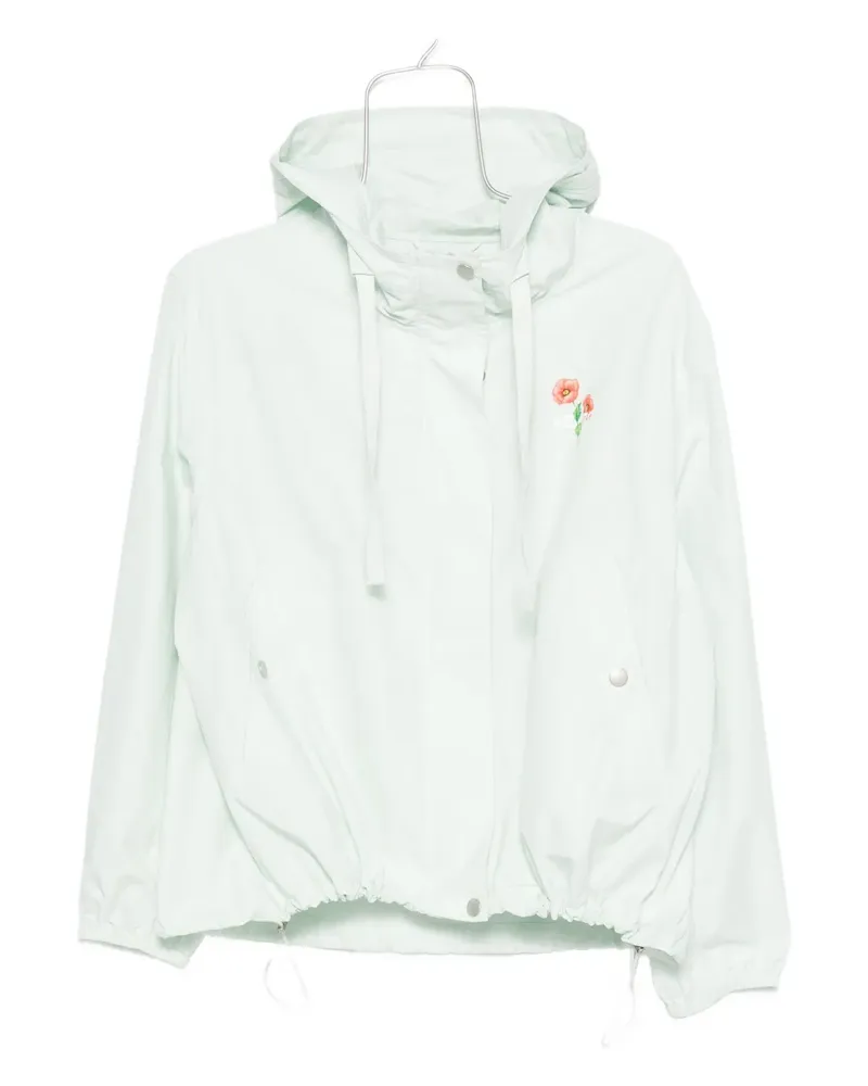 Kenzo Kapuzenjacke mit Blumen-Print - Grün Grün