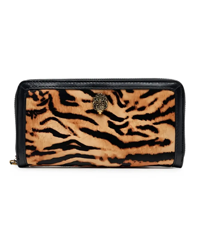 Kurt Geiger animal-print Eagle wallet - Braun Braun