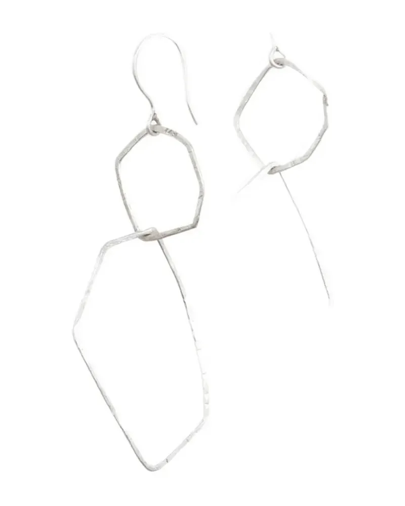 Cortana Irus geometric drop earrings - Silber Silber