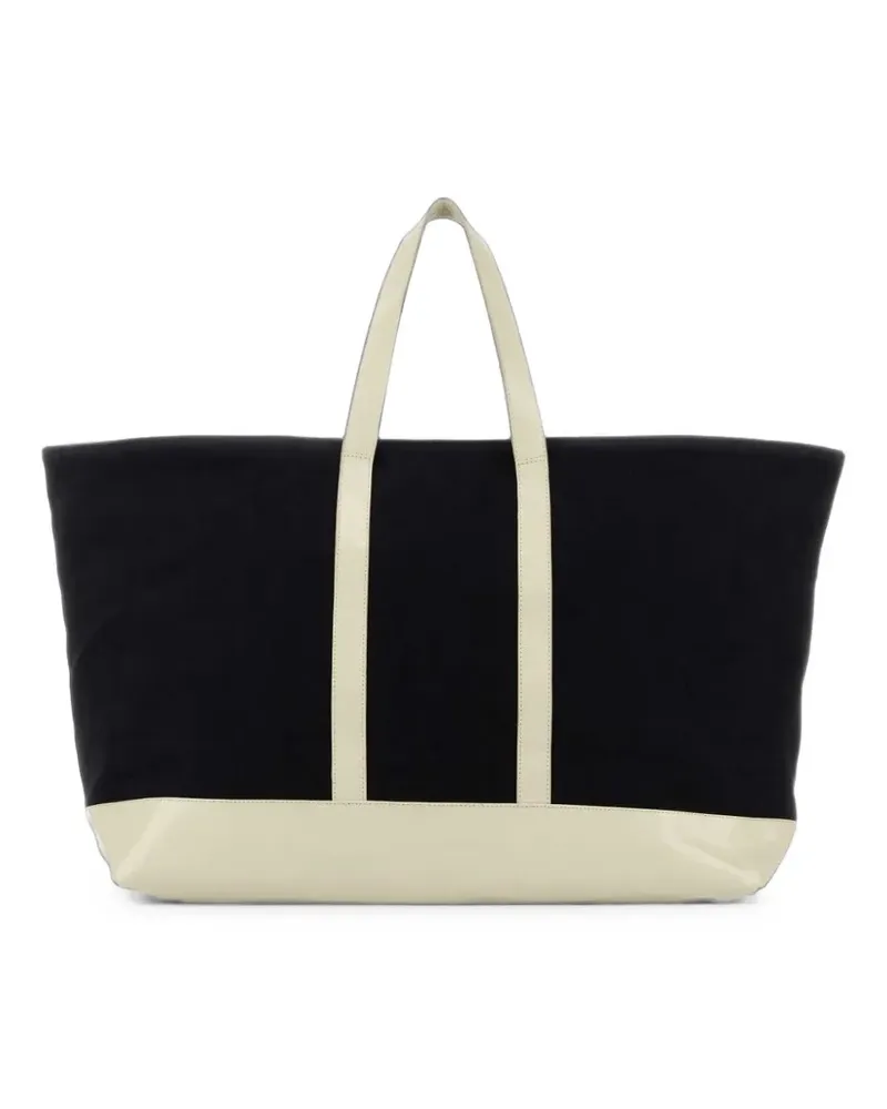GIMAGUAS big contrast-trim tote bag - Schwarz Schwarz