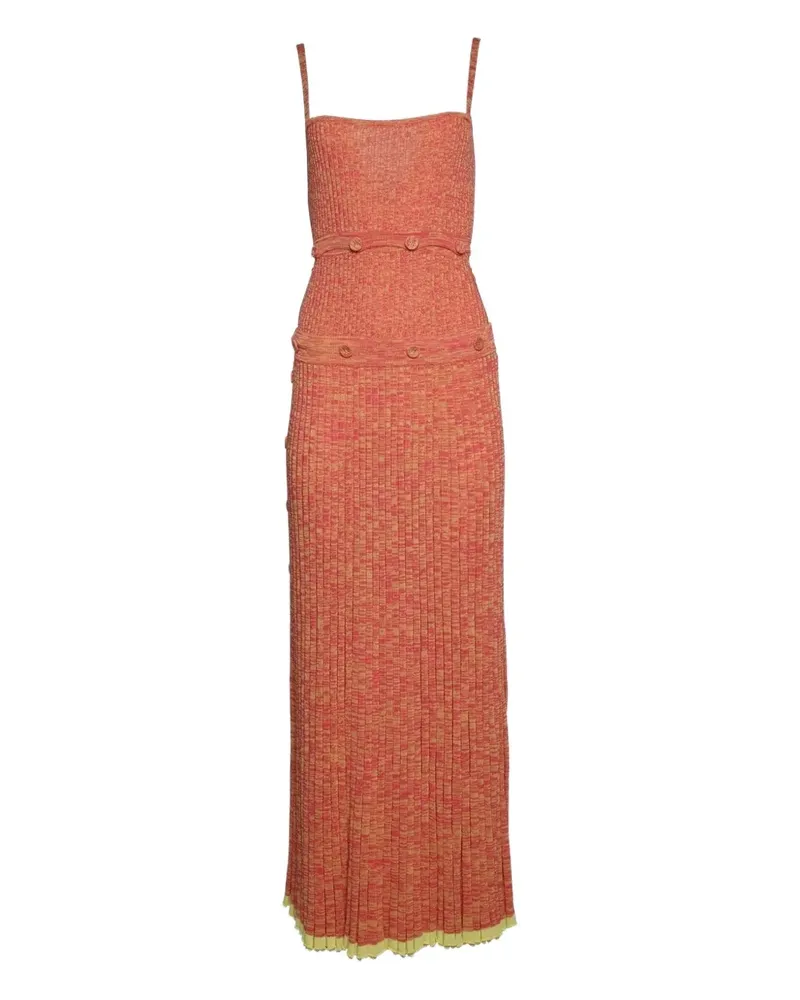 Christopher Esber button bandeau midi dress - Rosa Rosa