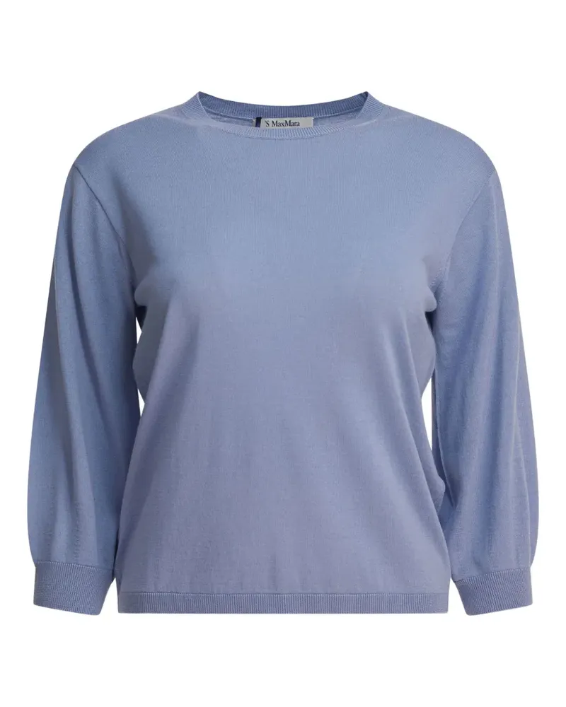 Max Mara round-neck sweater - Blau Blau