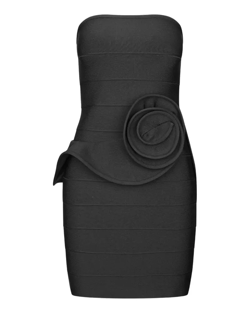 ROTATE Birger Christensen Rose Minikleid - Schwarz Schwarz