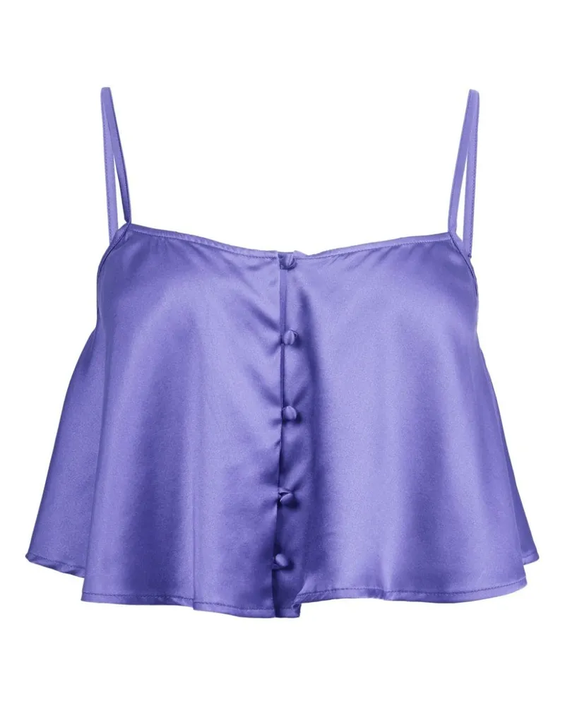 Fleur Du Mal Luxe Flutter Camisole-Top - Violett Violett