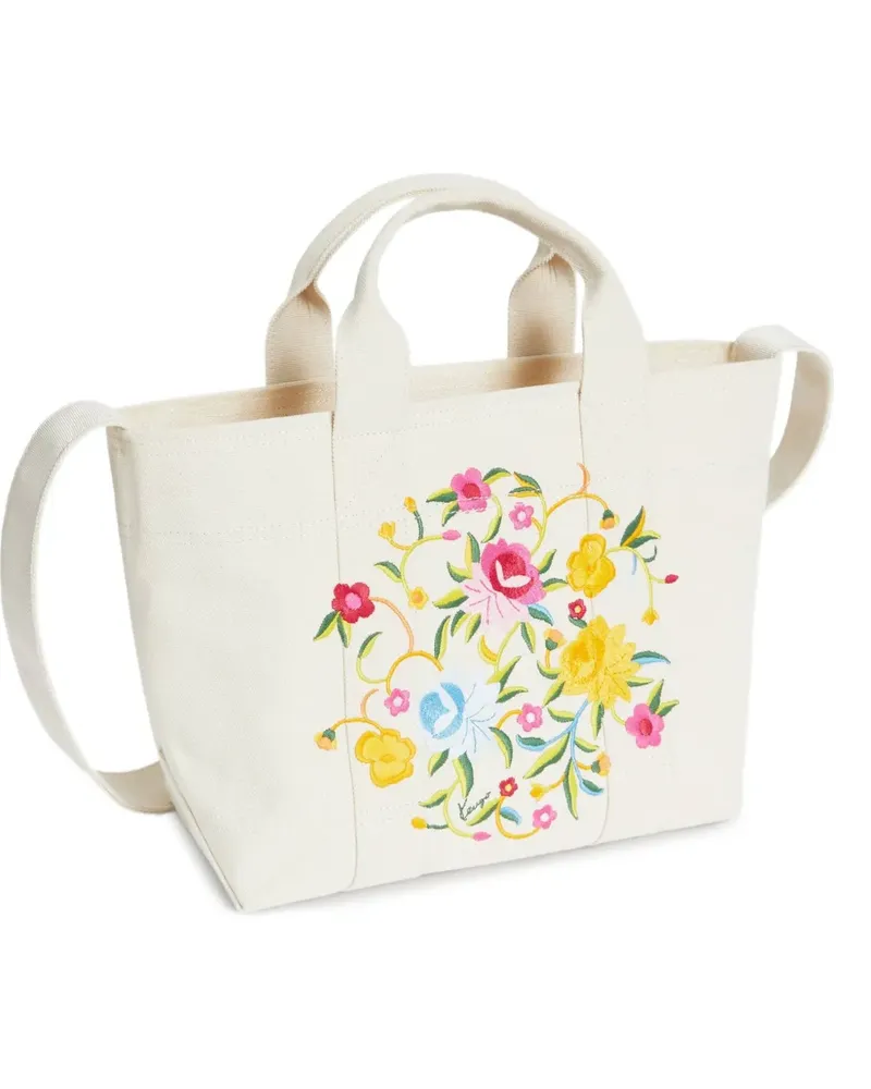 Kenzo Kleiner Wildflower Tote Bag - Weiß Weiß