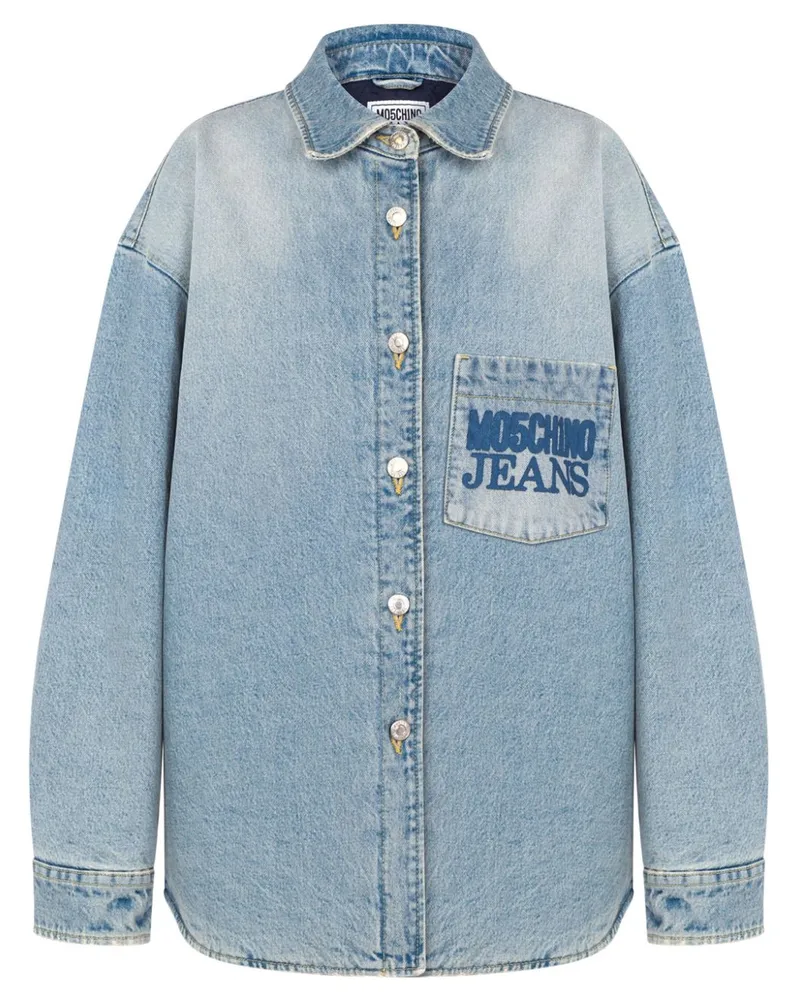 Moschino Klassische Jeansjacke - Blau Blau