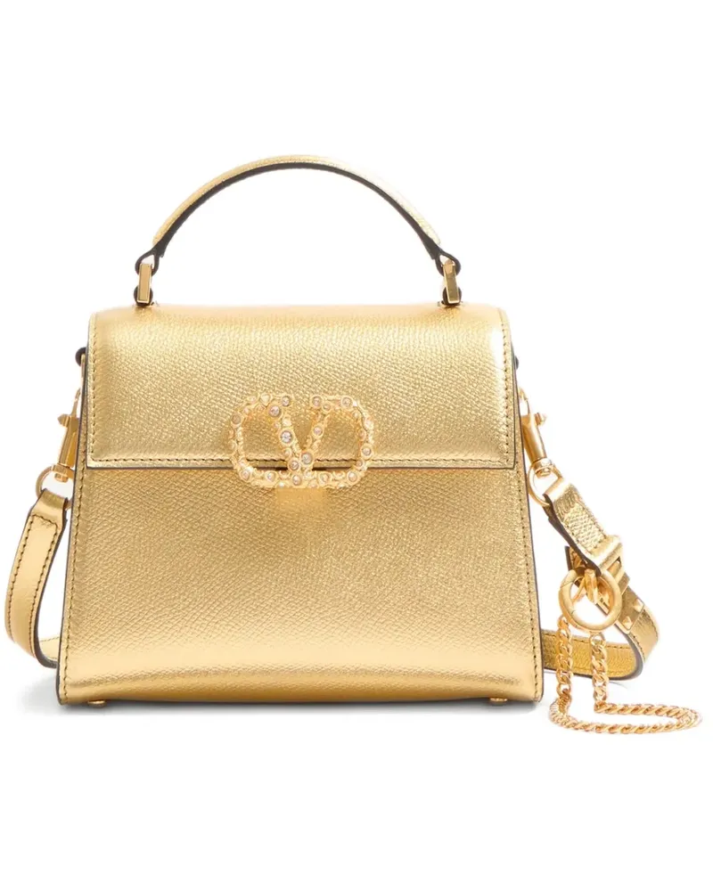 Valentino Garavani Verzierte VSling Mini-Tasche - Gold Gold