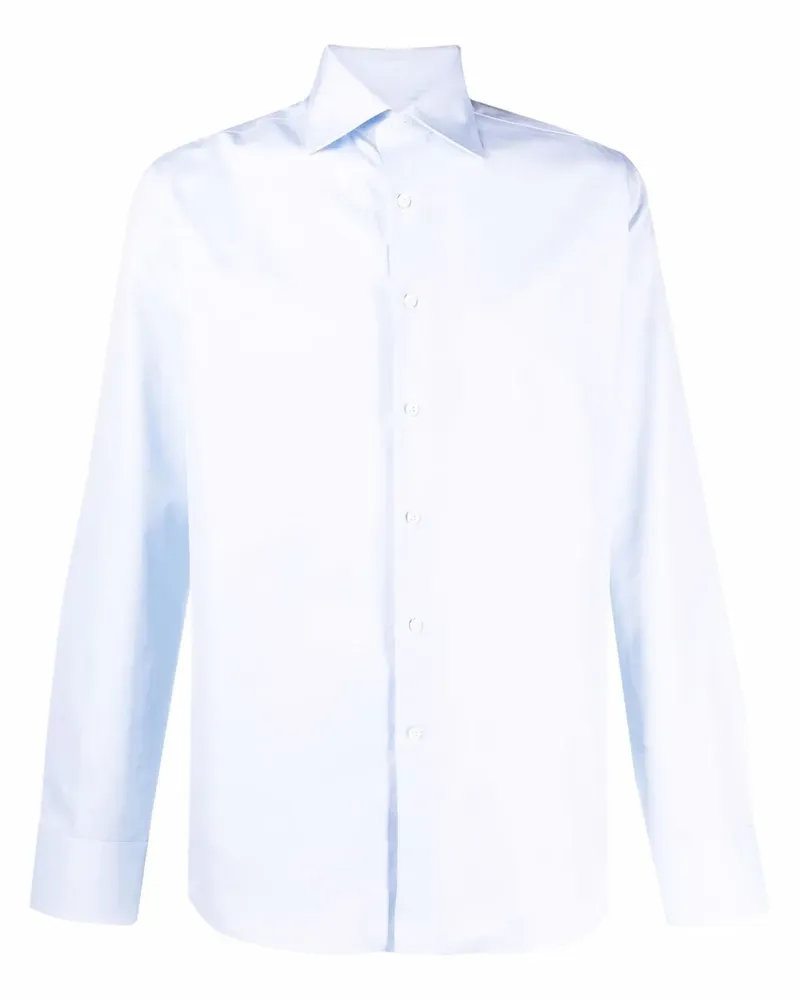 Canali Klassisches Hemd - Blau Blau