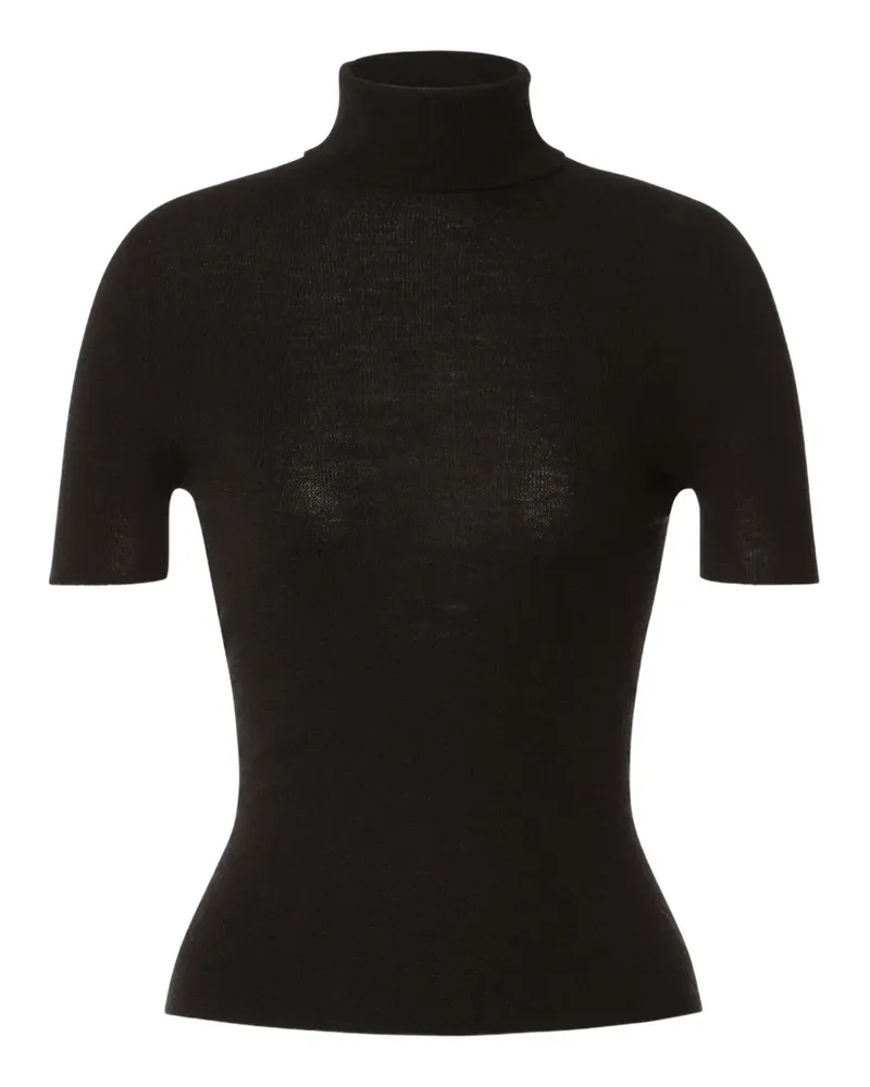 Alberta Ferretti Oberteil mit Rollkragen - Schwarz Schwarz