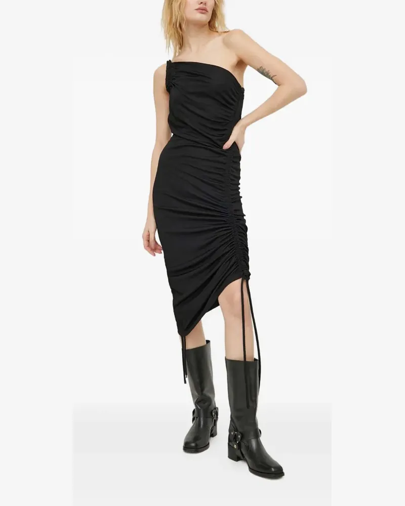 Won Hundred one-shoulder midi dress - Schwarz Schwarz