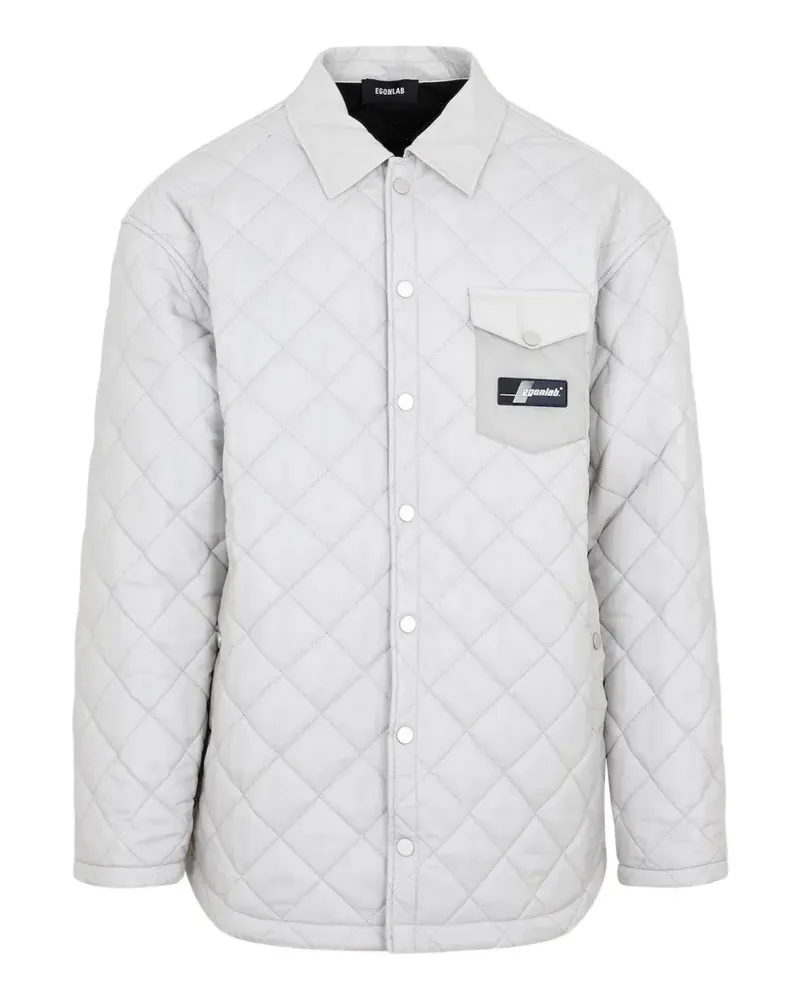 Egonlab Gesteppte Hemdjacke - Grau Grau