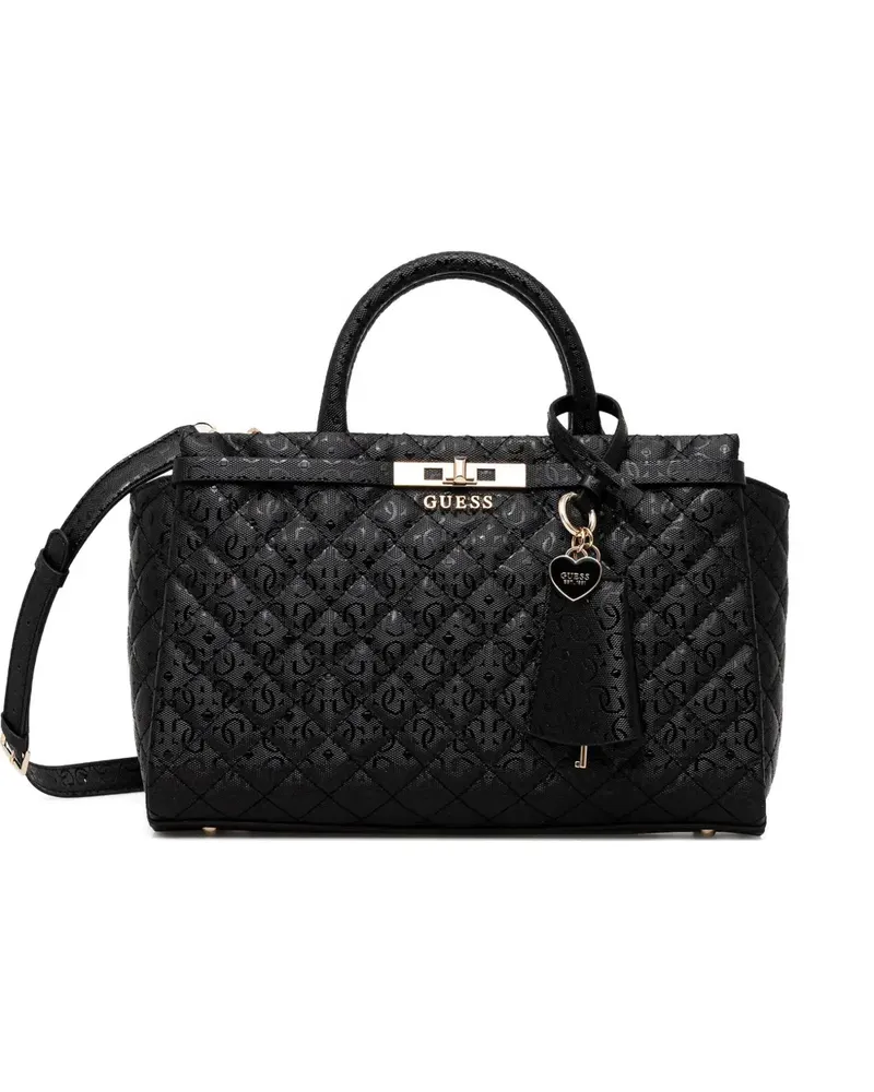 Guess Idra quilted tote bag - Schwarz Schwarz