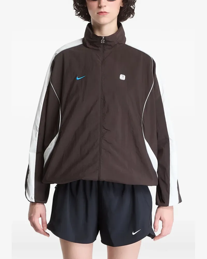 Nike logo-embroidered jacket - Braun Braun