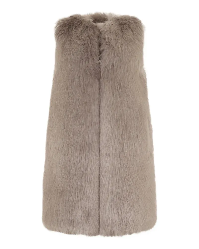 Herno faux-fur gilet - Nude Nude