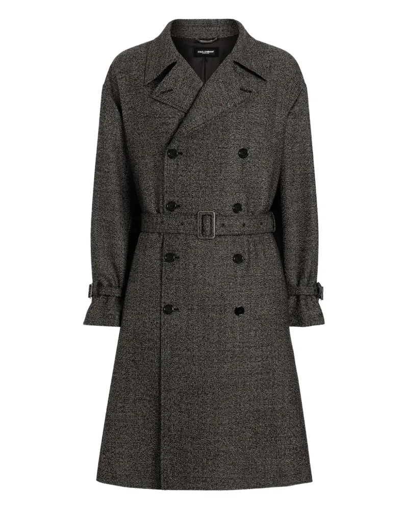 Dolce & Gabbana Mantel mit Gürtel - Grau Grau