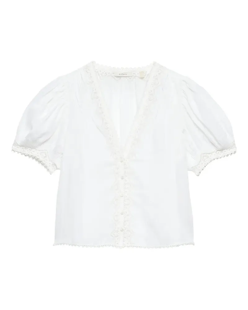 DÔEN Brigitta Bluse - Weiß Weiß
