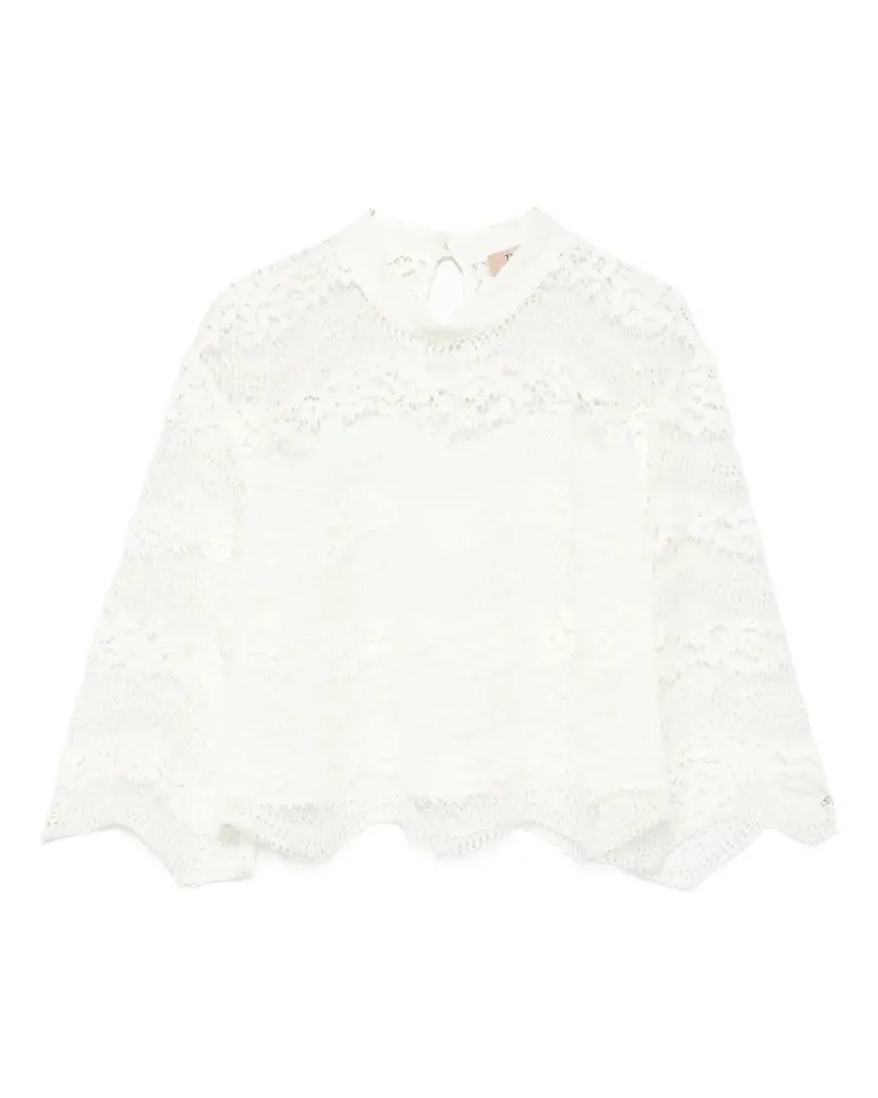 Twin-Set lace blouse - Weiß Weiß
