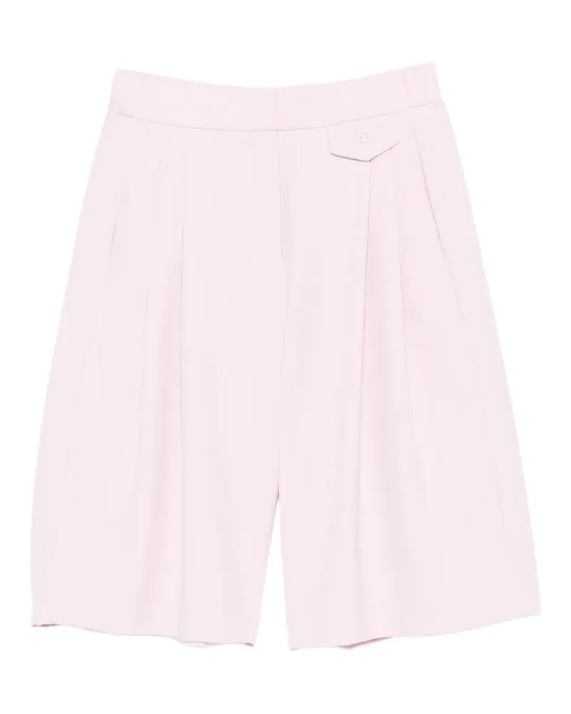 WRSTBHVR pleated tailored shorts - Rosa Rosa