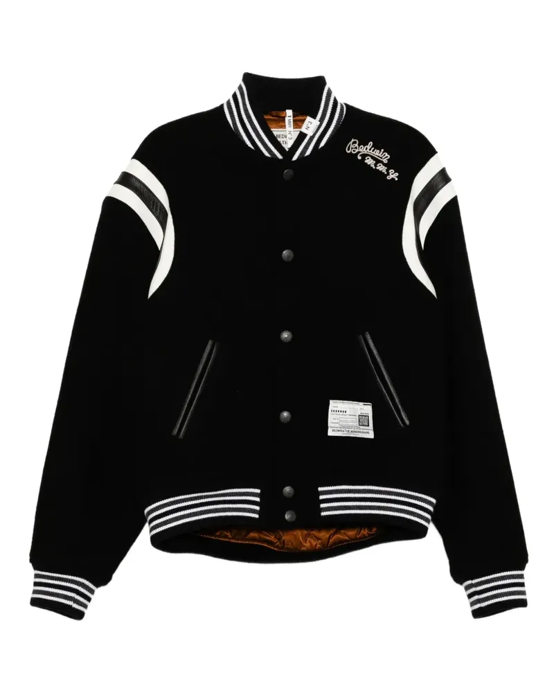 MIHARAYASUHIRO Bomberjacke mit Logo-Stickerei - Schwarz Schwarz