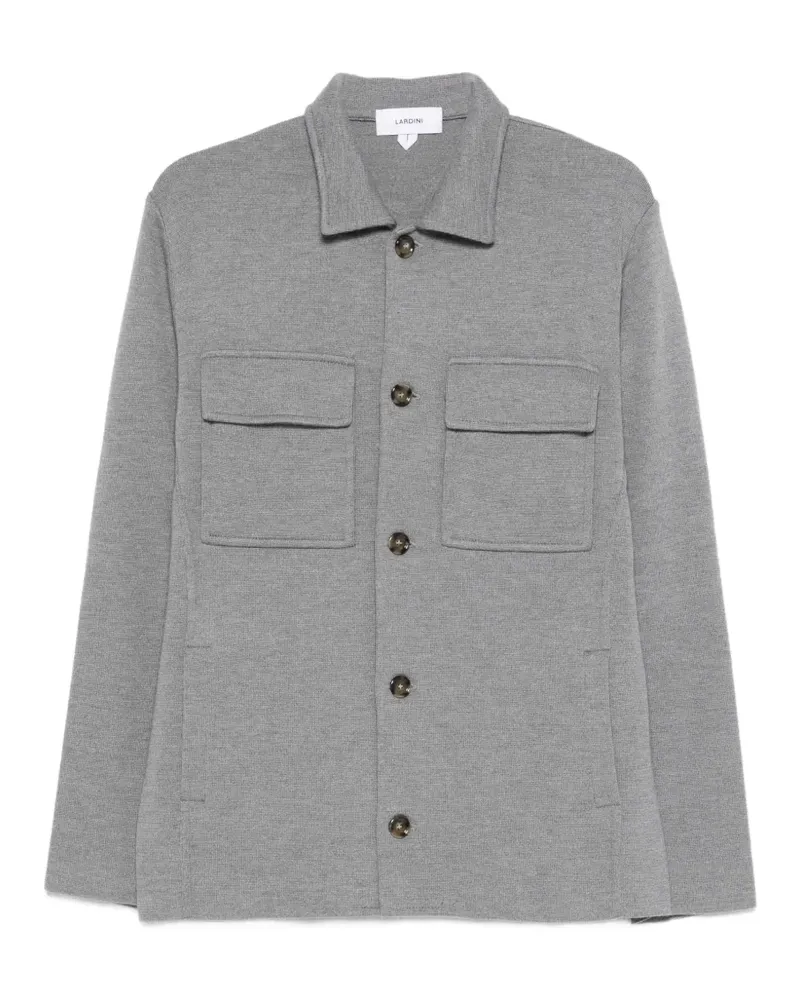 LARDINI Jacke mit geknöpften Taschen - Grau Grau