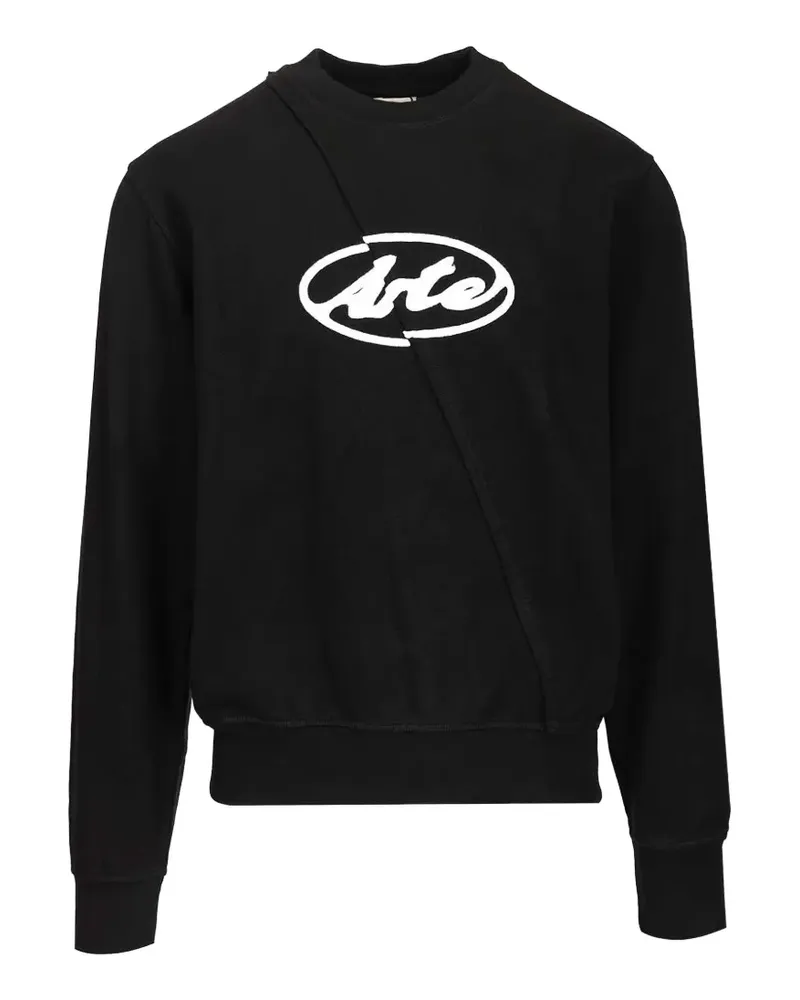 Arte Antwerp circle-logo sweatshirt - Schwarz Schwarz