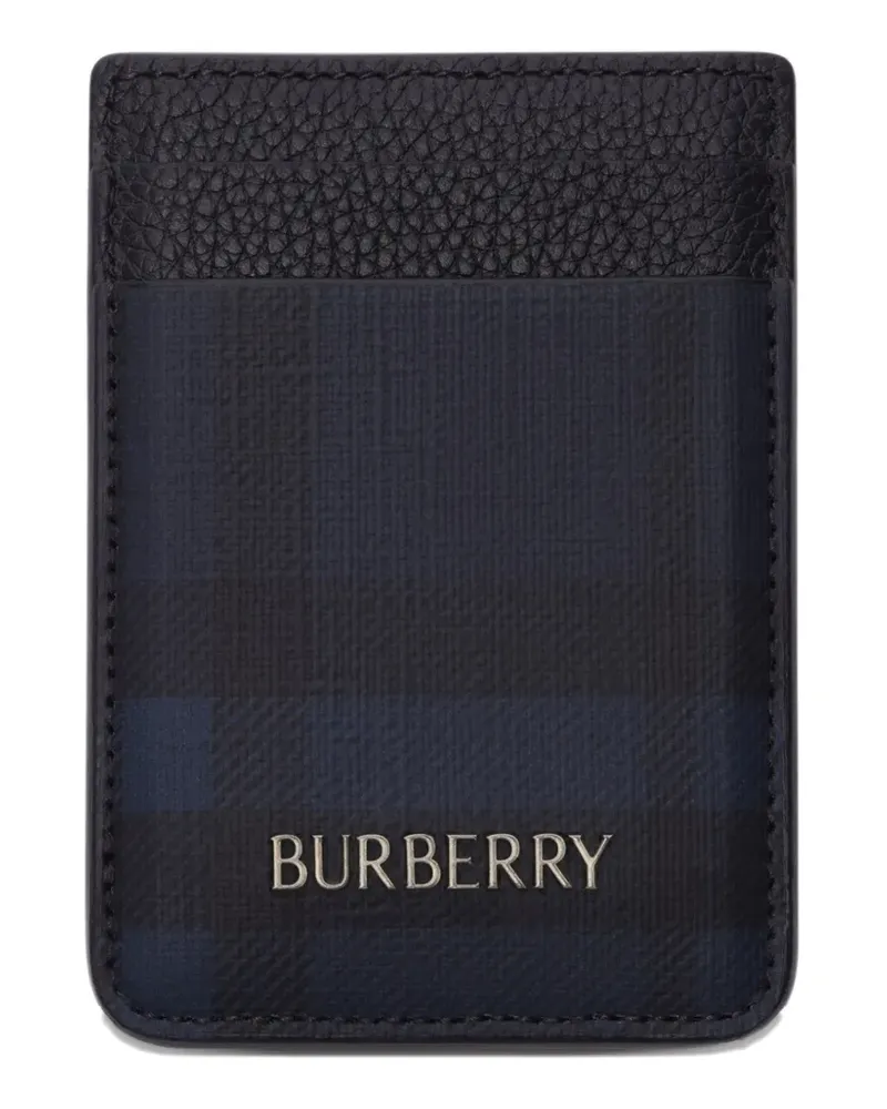 Burberry City Check magnetic card case - Blau Blau